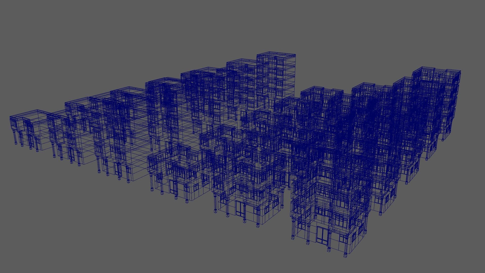 Cartoon Building Low Poly Building A 30 Variant Low-poly 3D model_15