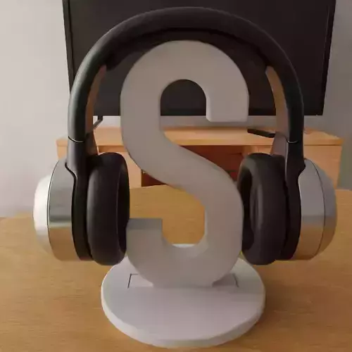 headphone holder stand letter s