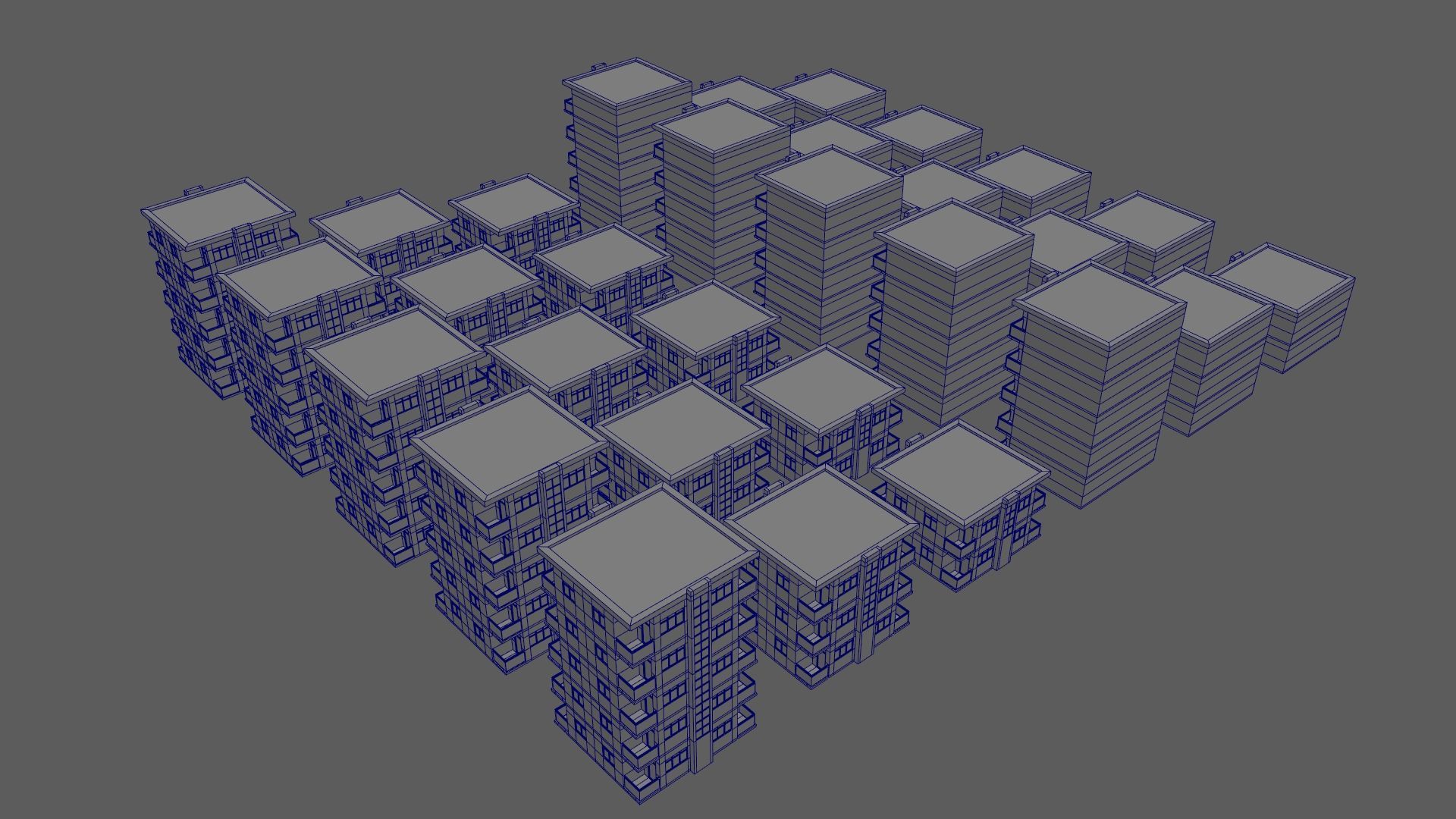 Cartoon Building Low Poly Building C 30 Variant Low-poly 3D model_19