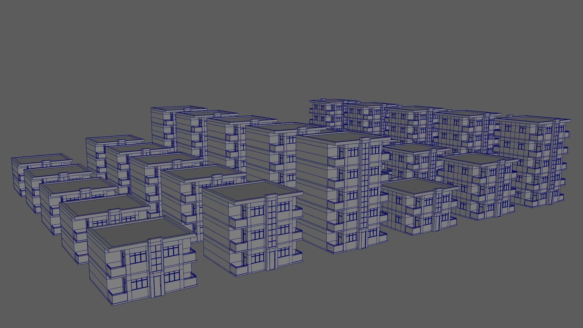 Cartoon Building Low Poly Building C 30 Variant Low-poly 3D model_17