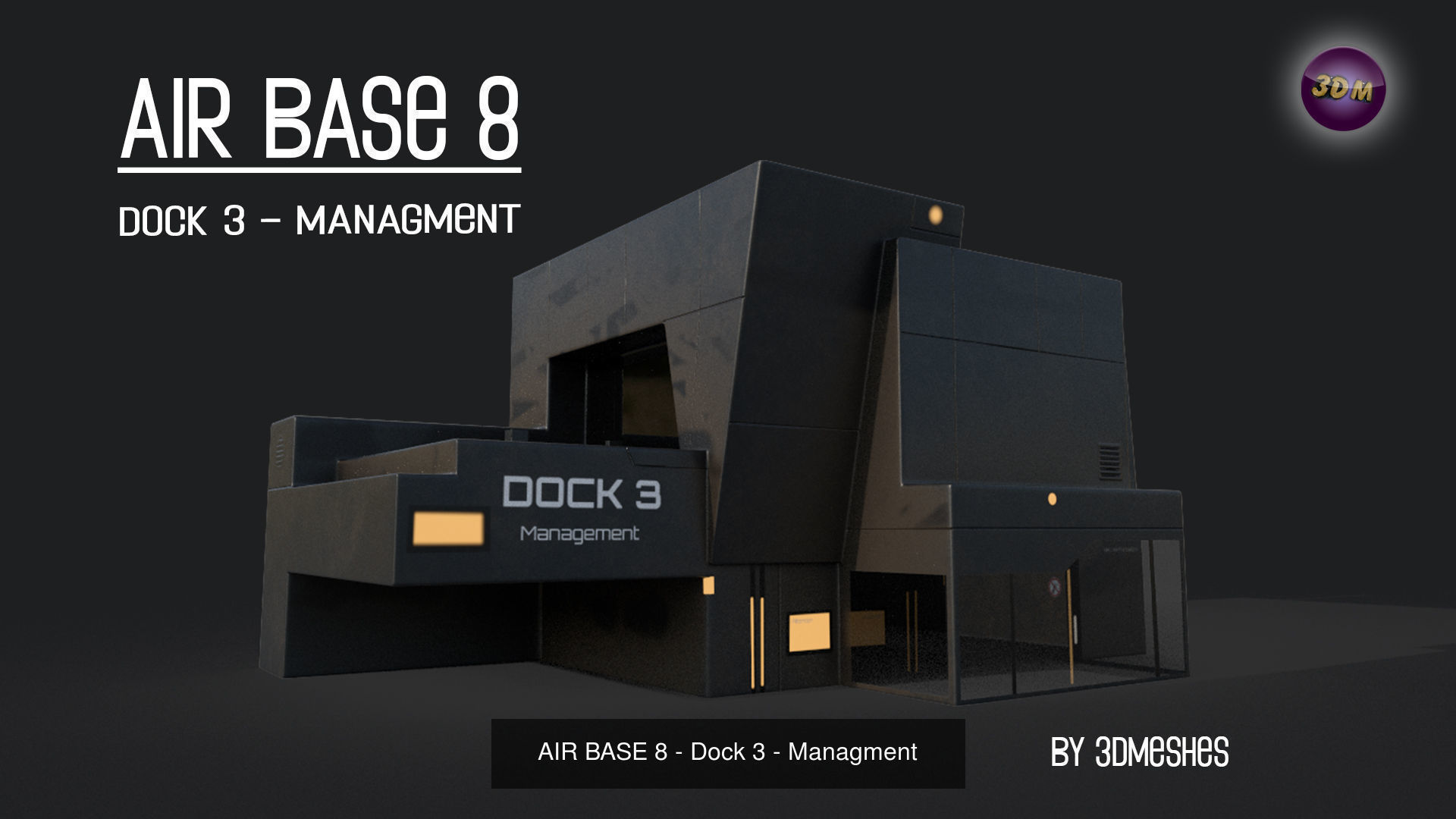 Air Base 8 - Kitbash -  All 7 Houses - PBR Low Poly 3D Model Collection_10