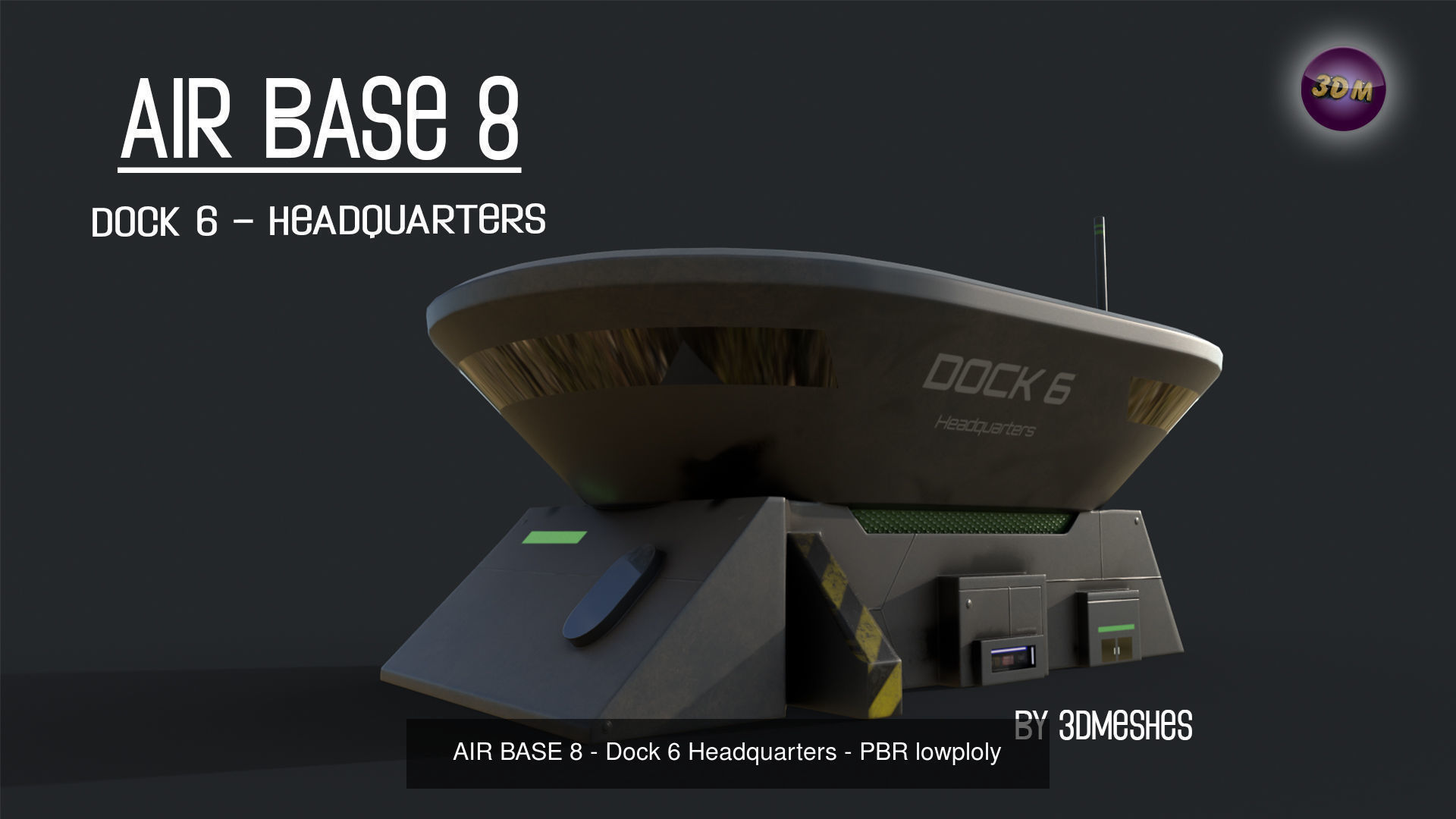 Air Base 8 - Kitbash -  All 7 Houses - PBR Low Poly 3D Model Collection_13