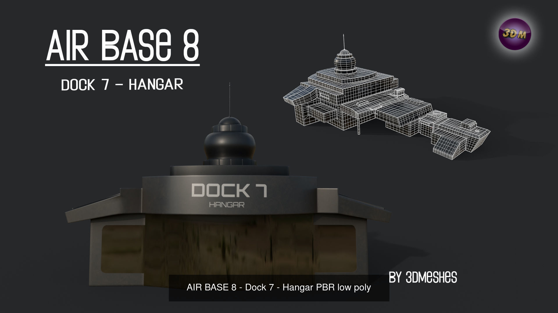 Air Base 8 - Kitbash -  All 7 Houses - PBR Low Poly 3D Model Collection_14