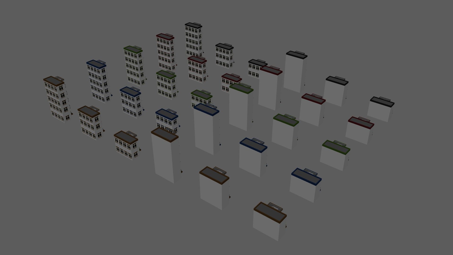 Cartoon Building Low Poly Building J 30 Variant Low-poly 3D model_12