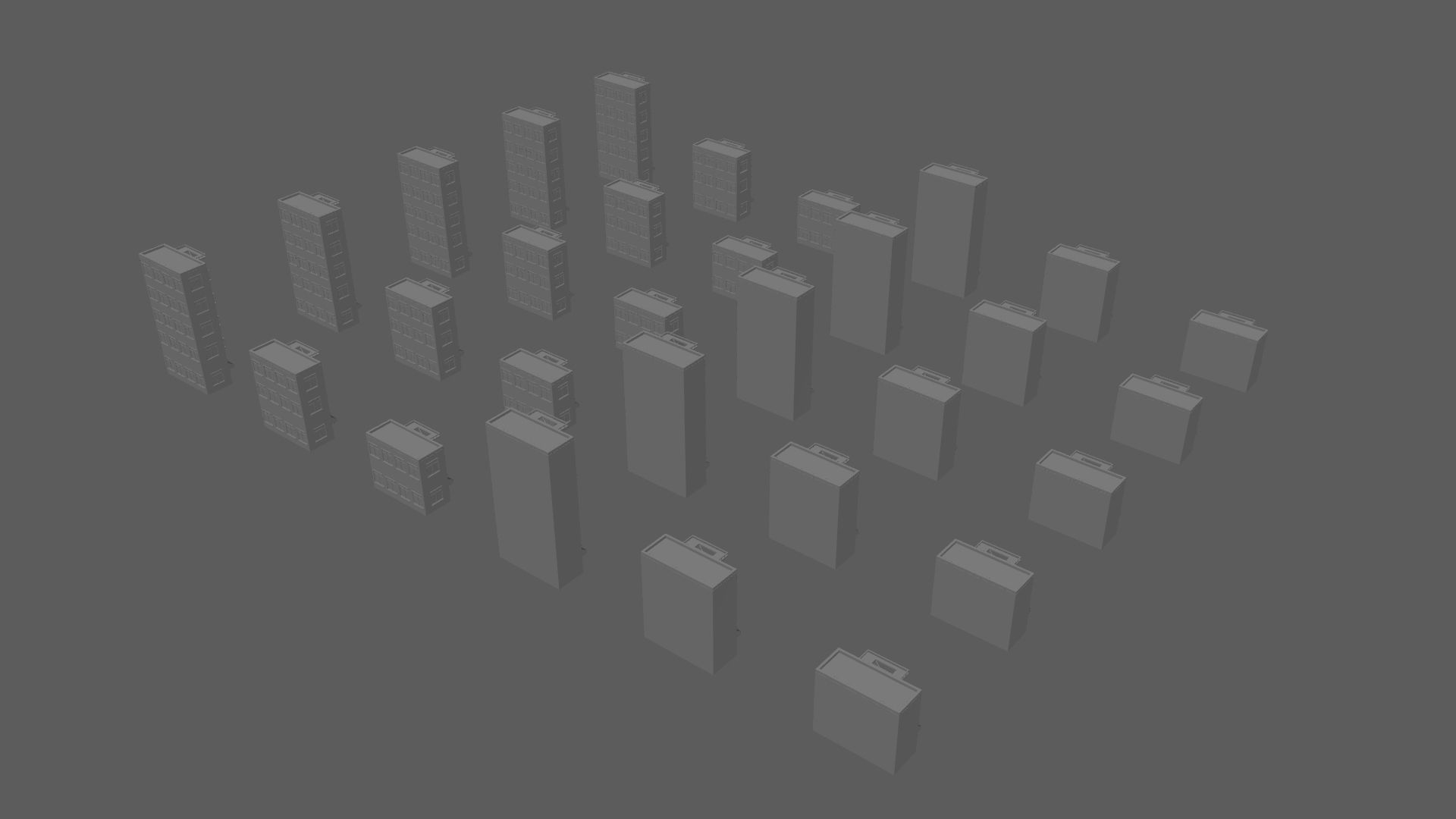 Cartoon Building Low Poly Building J 30 Variant Low-poly 3D model_8