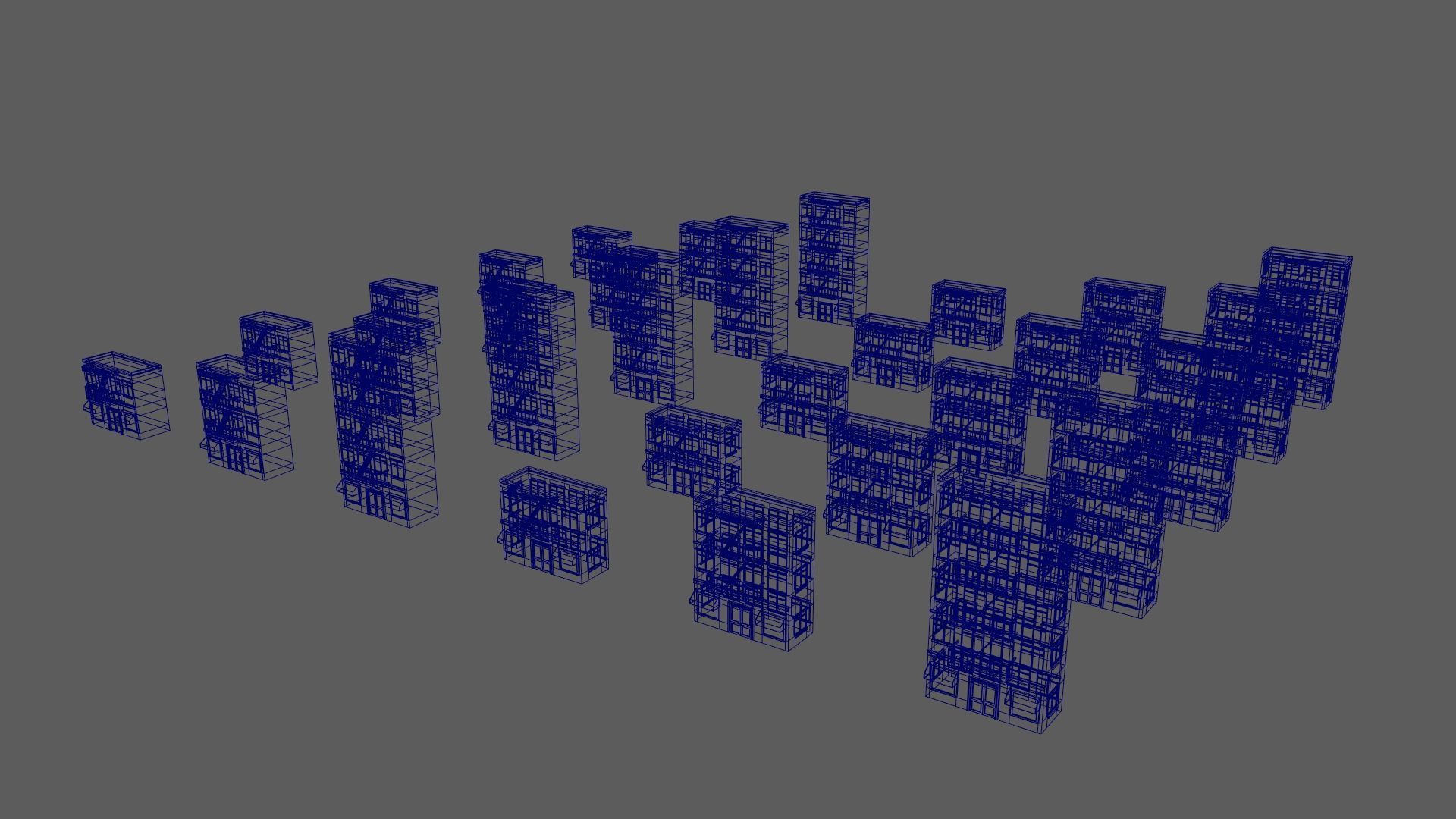 Cartoon Building Low Poly Building J 30 Variant Low-poly 3D model_14