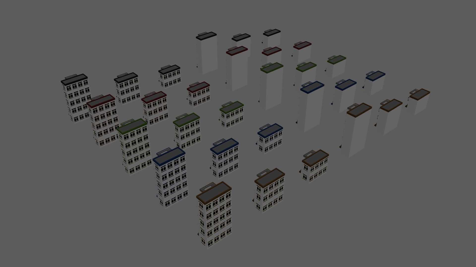 Cartoon Building Low Poly Building J 30 Variant Low-poly 3D model_11