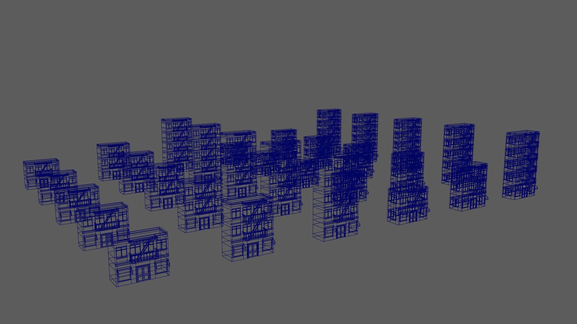 Cartoon Building Low Poly Building J 30 Variant Low-poly 3D model_13