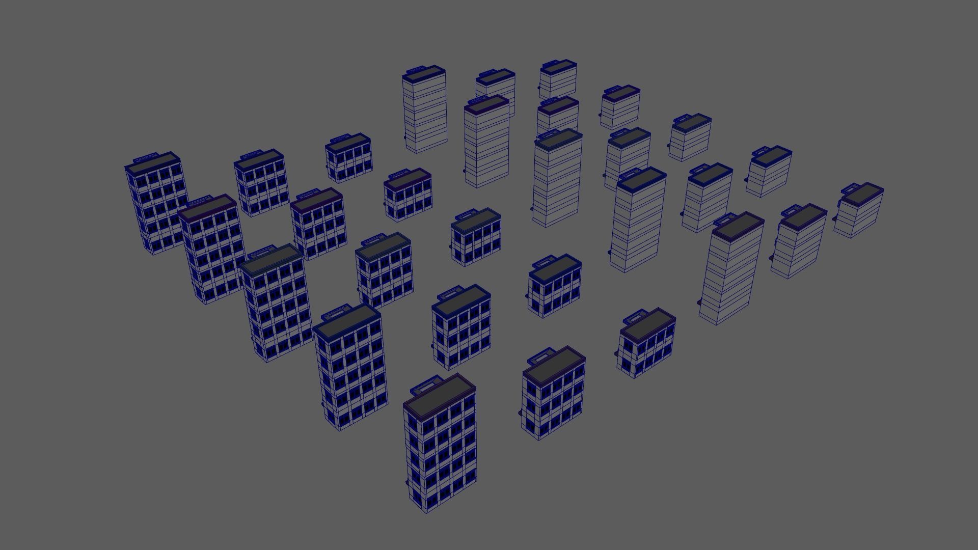 Cartoon Building Low Poly Building J 30 Variant Low-poly 3D model_23