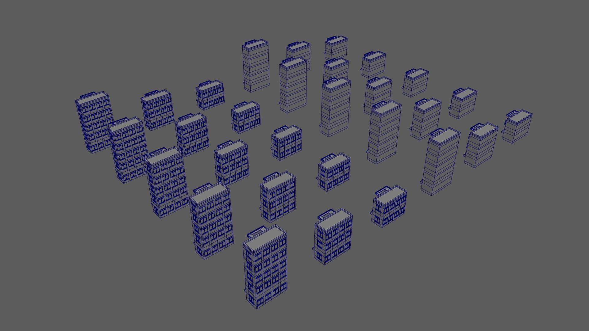 Cartoon Building Low Poly Building J 30 Variant Low-poly 3D model_19