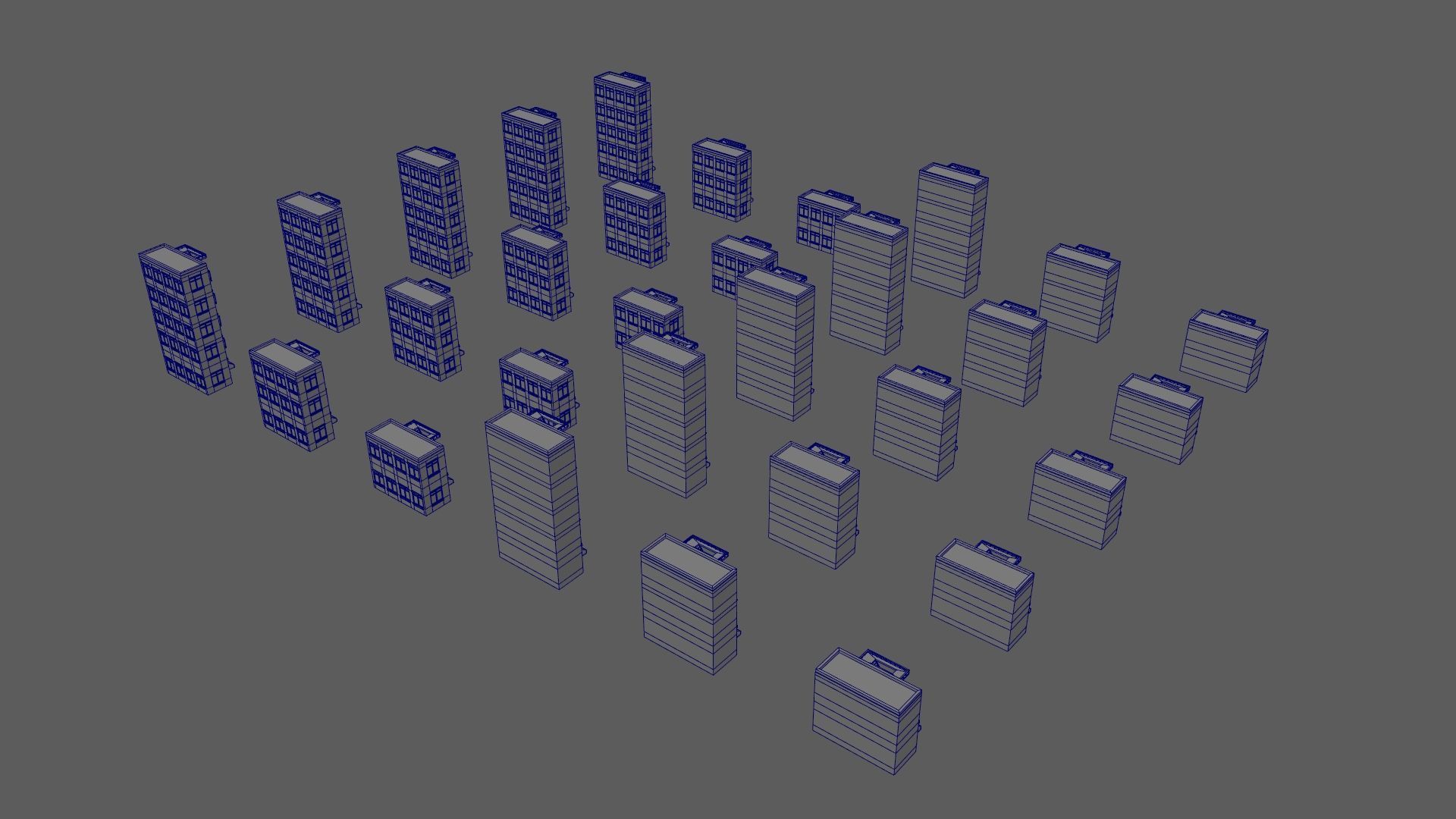 Cartoon Building Low Poly Building J 30 Variant Low-poly 3D model_20