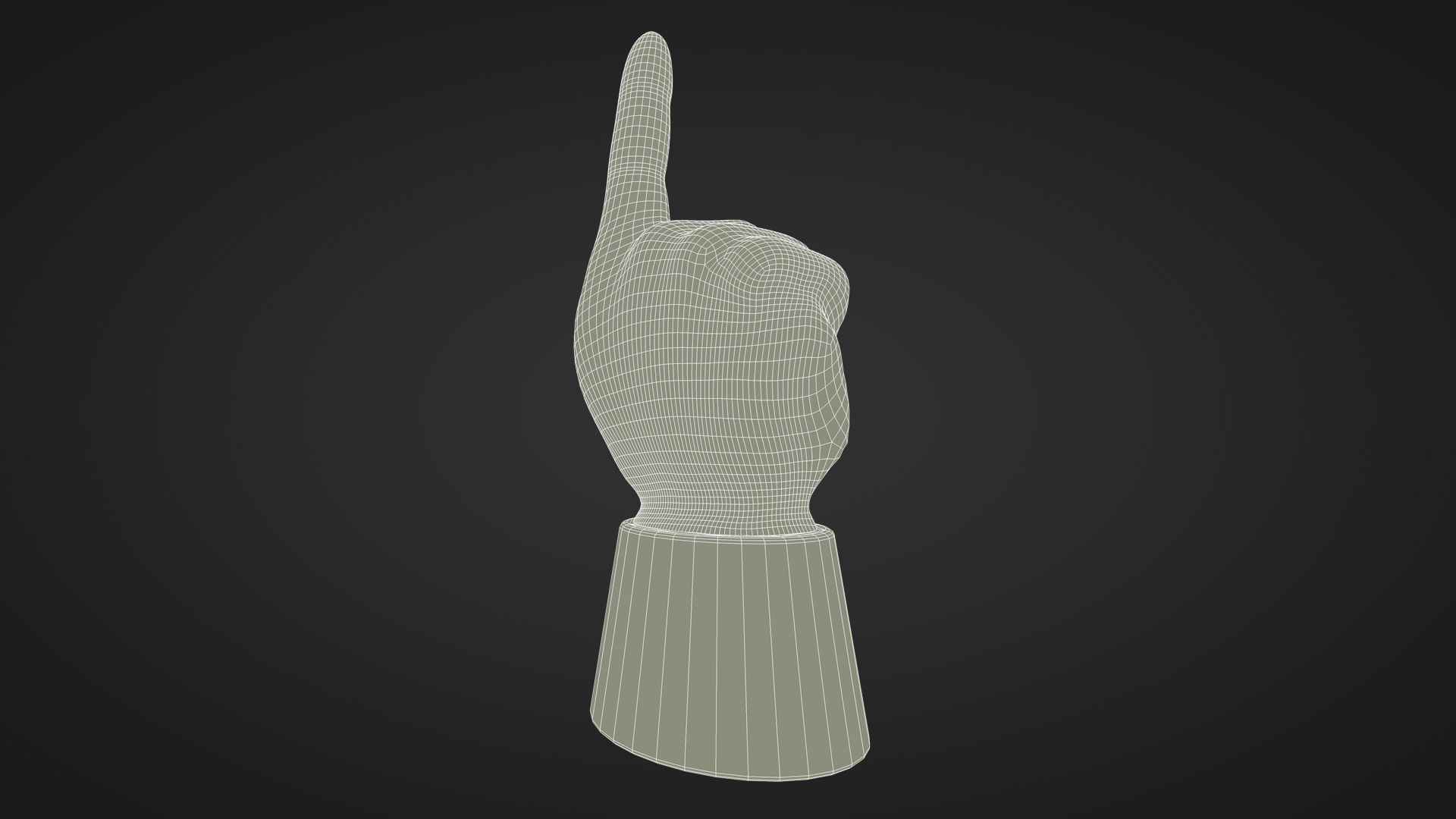 Foam Finger 3D model_24