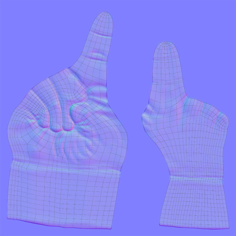 Foam Finger 3D model_32