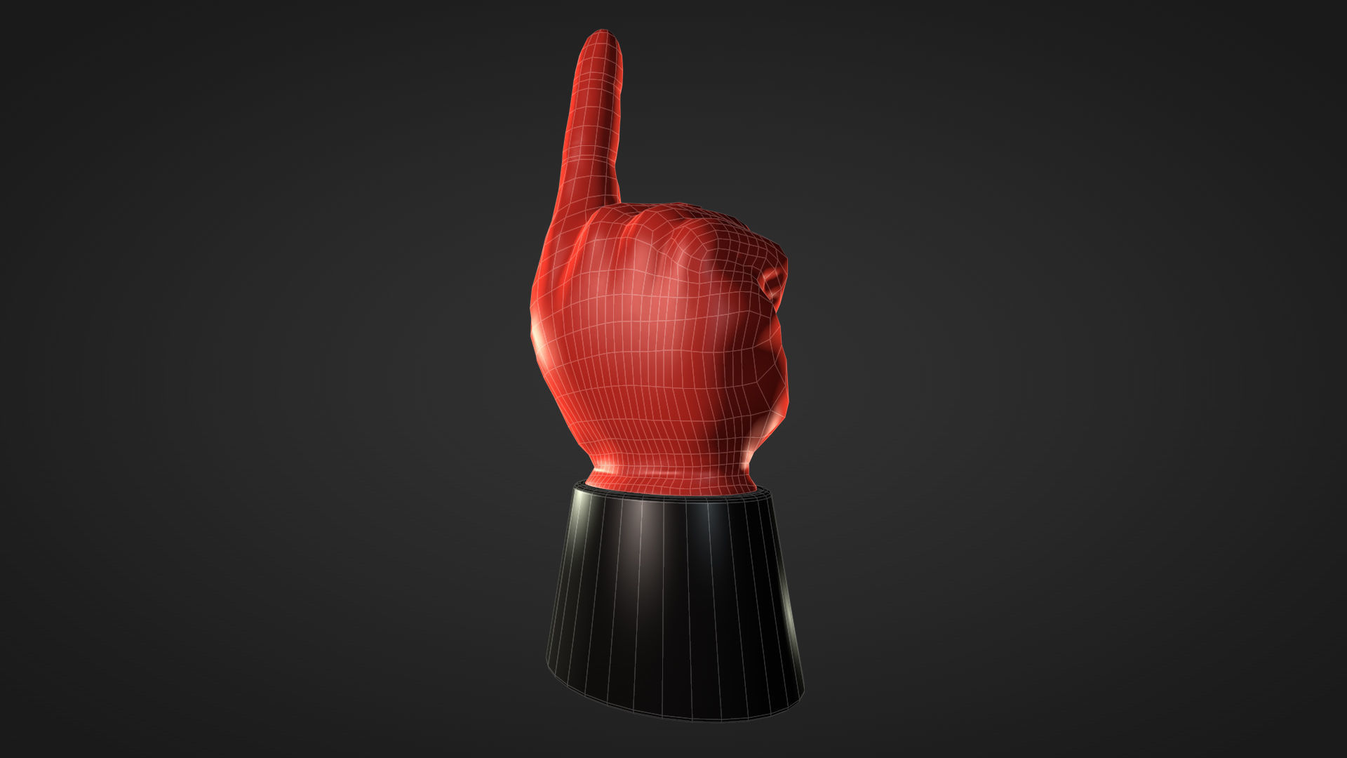 Foam Finger 3D model_26