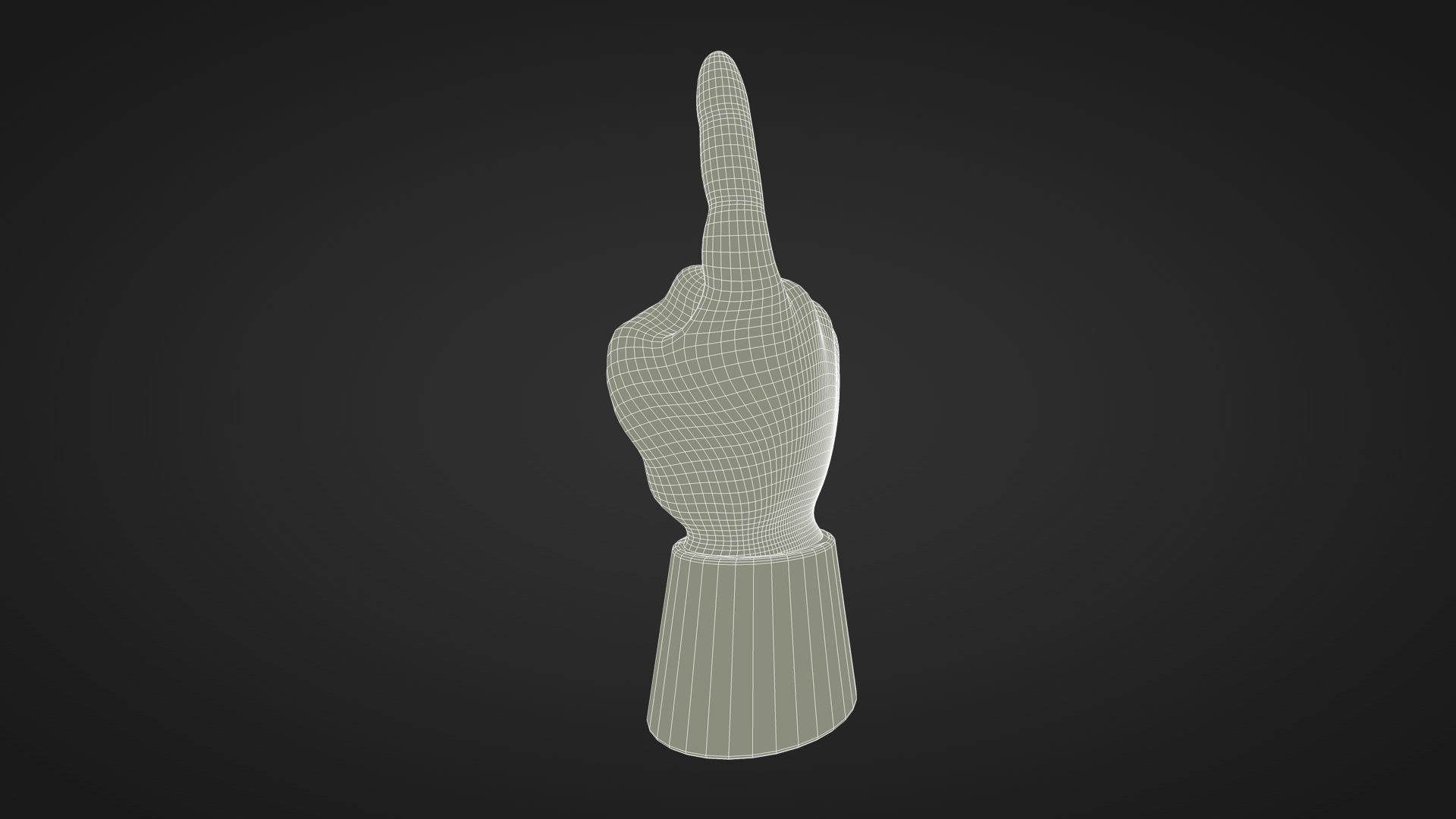 Foam Finger 3D model_15