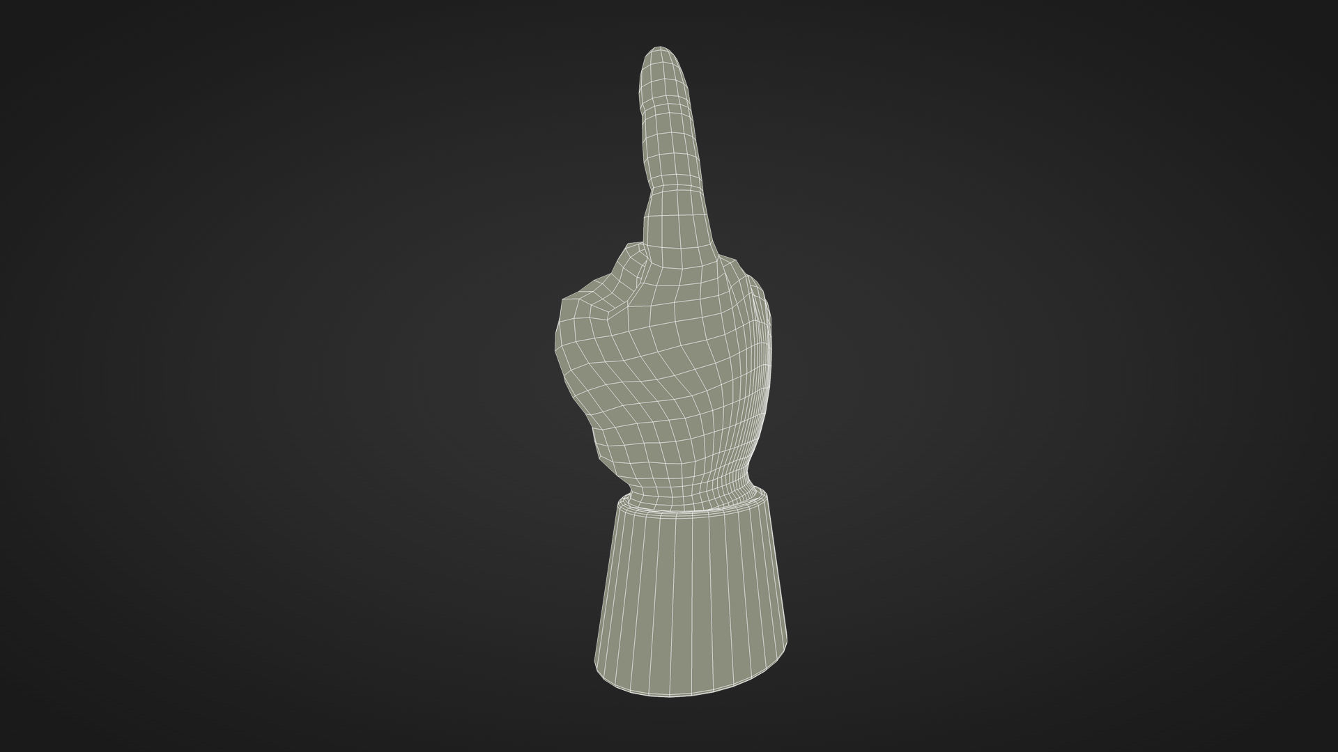 Foam Finger 3D model_18