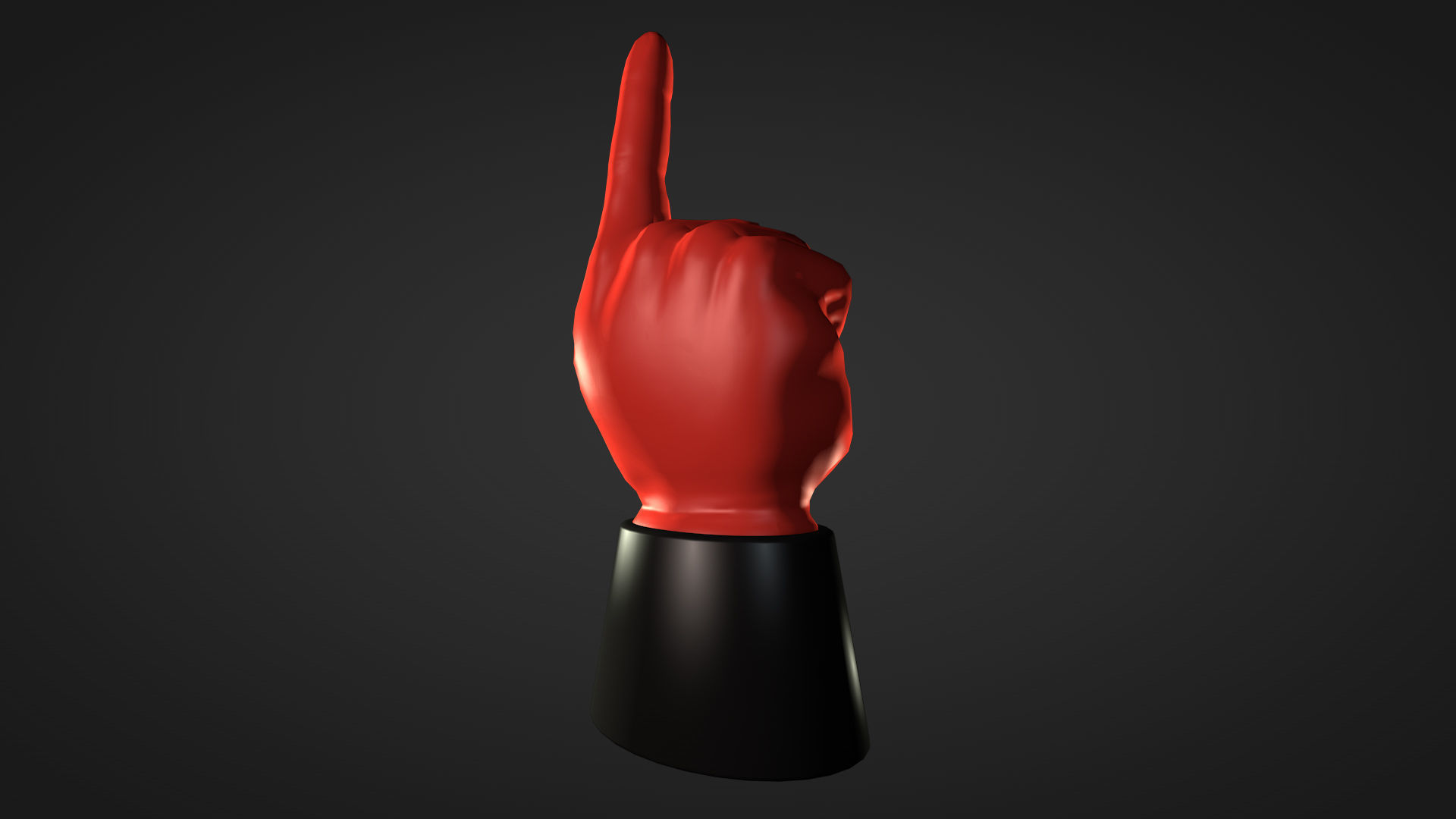 Foam Finger 3D model_25