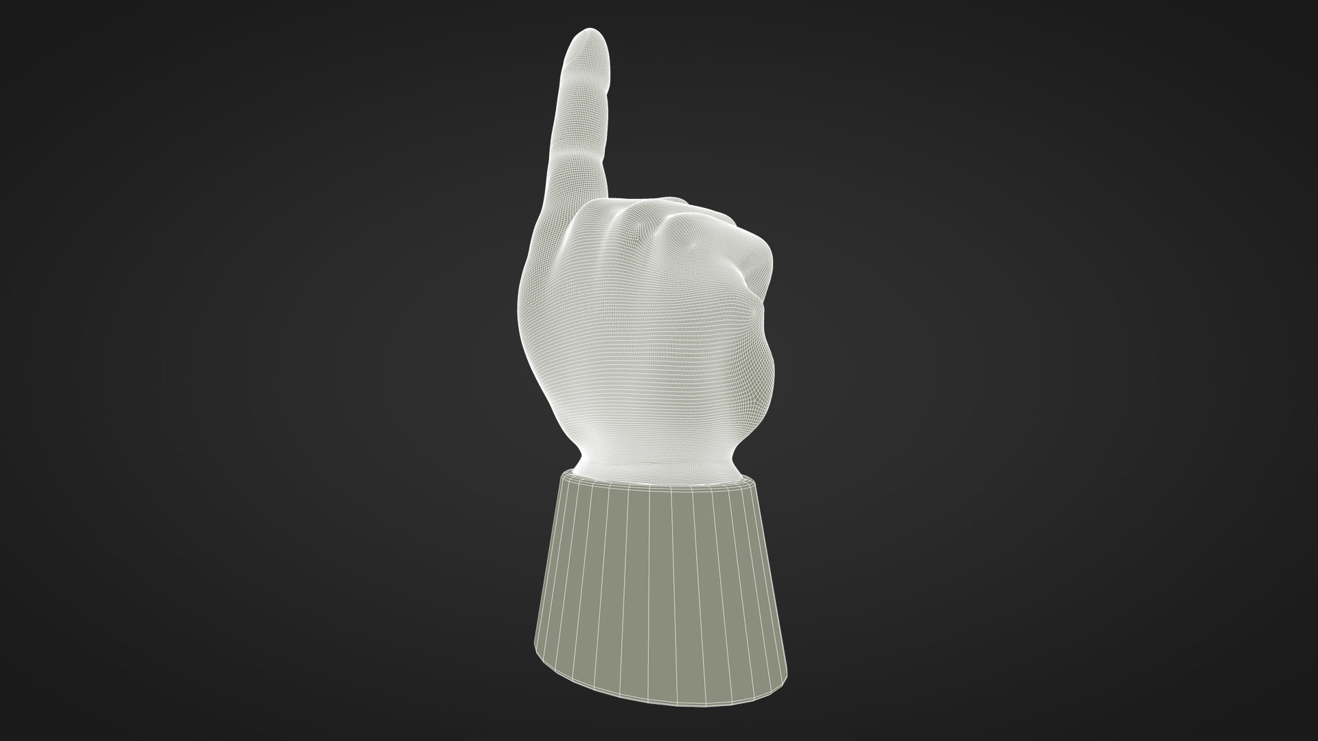 Foam Finger 3D model_21