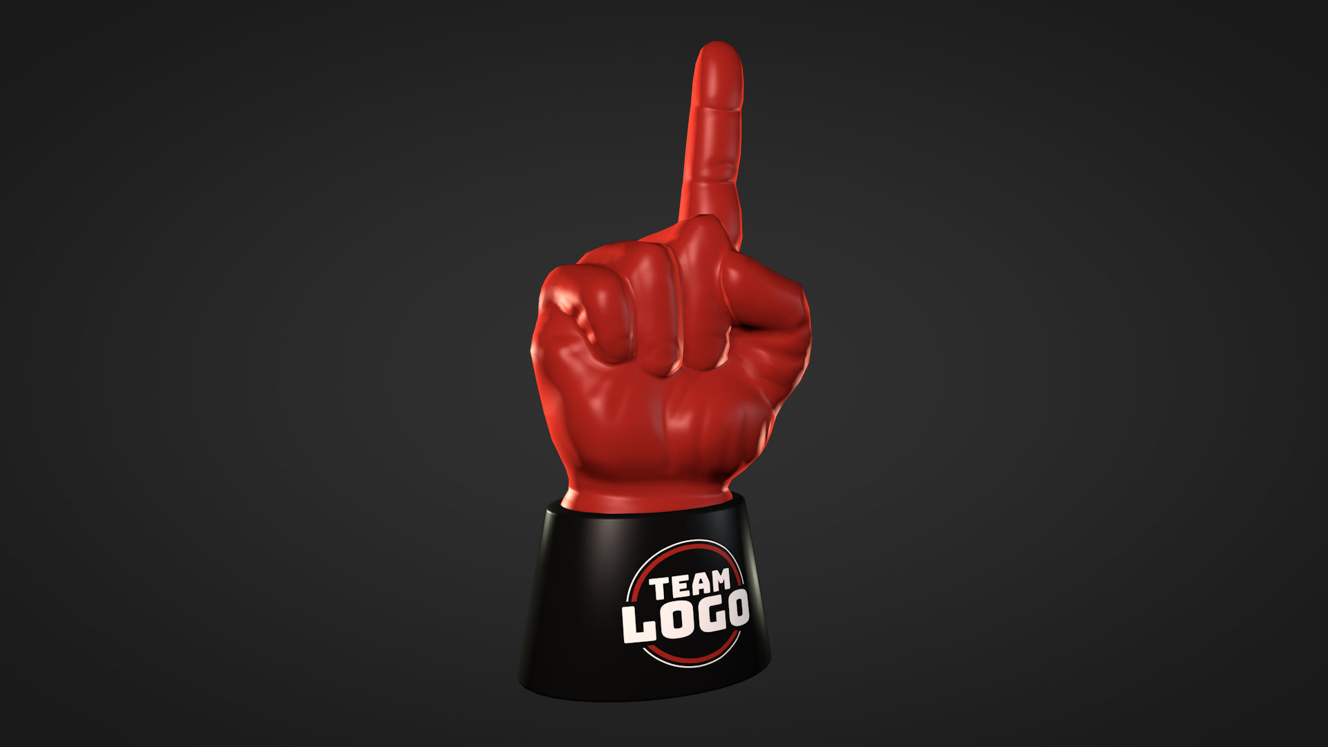 Foam Finger 3D model_7