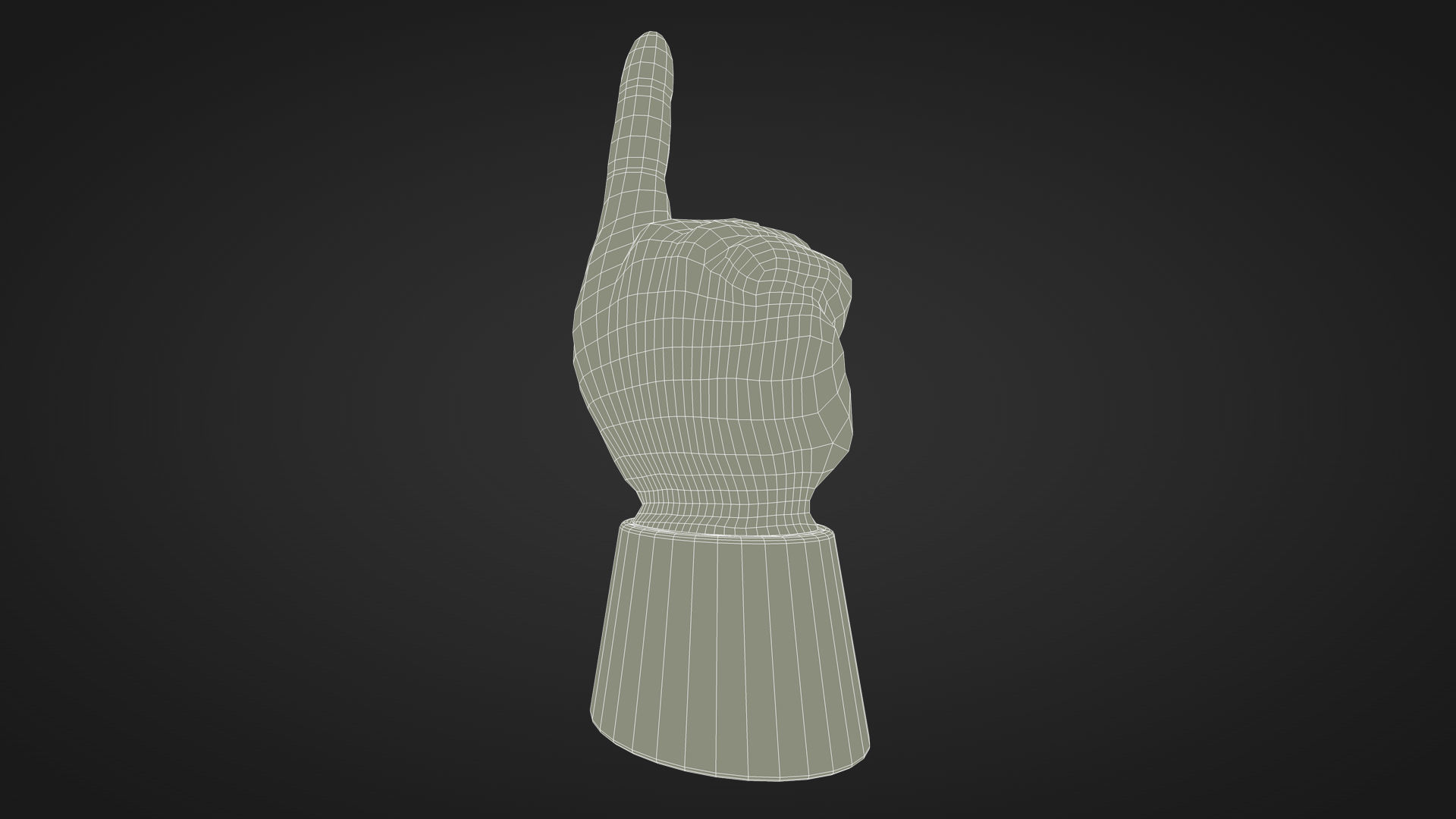 Foam Finger 3D model_27