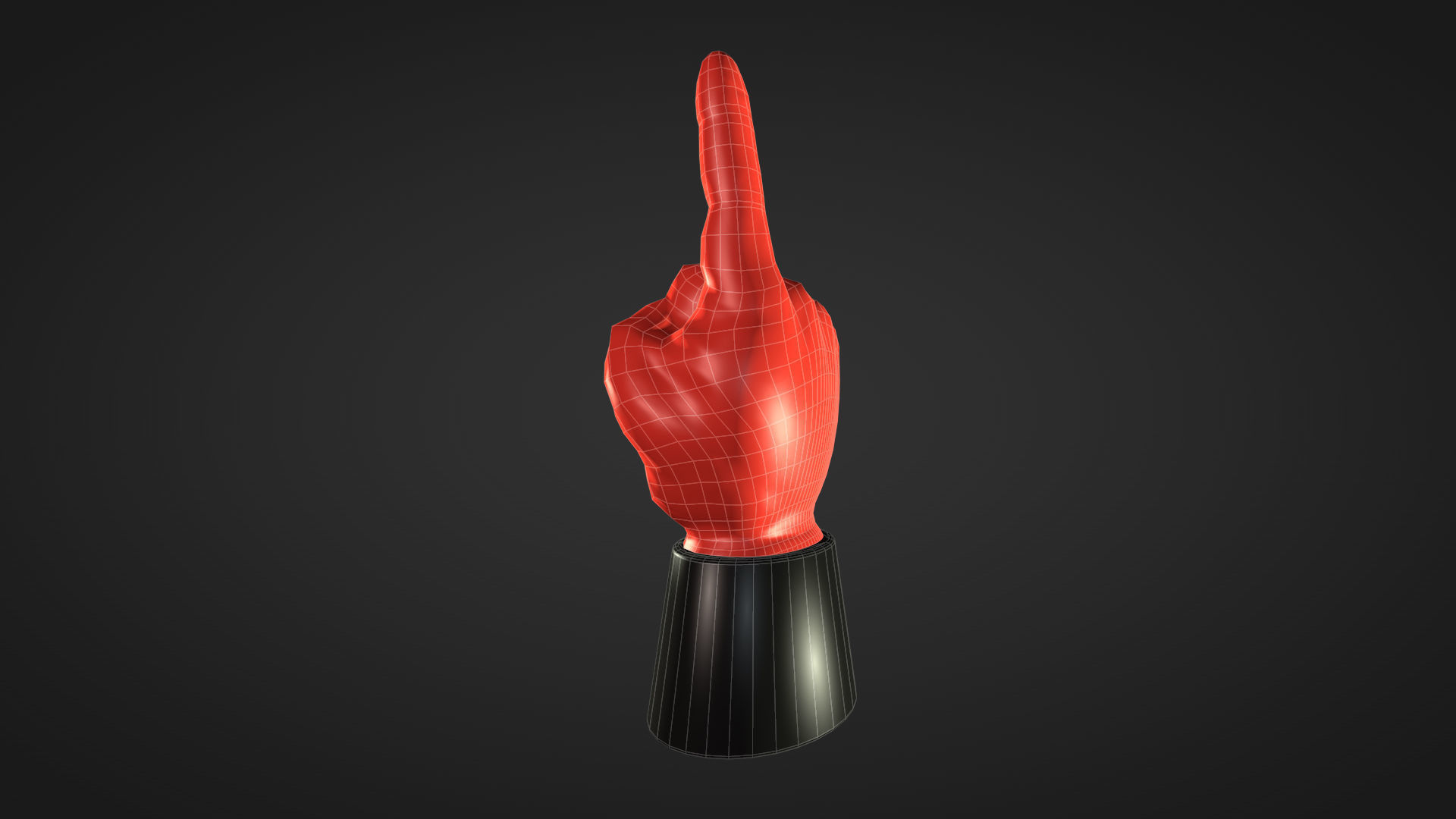 Foam Finger 3D model_17