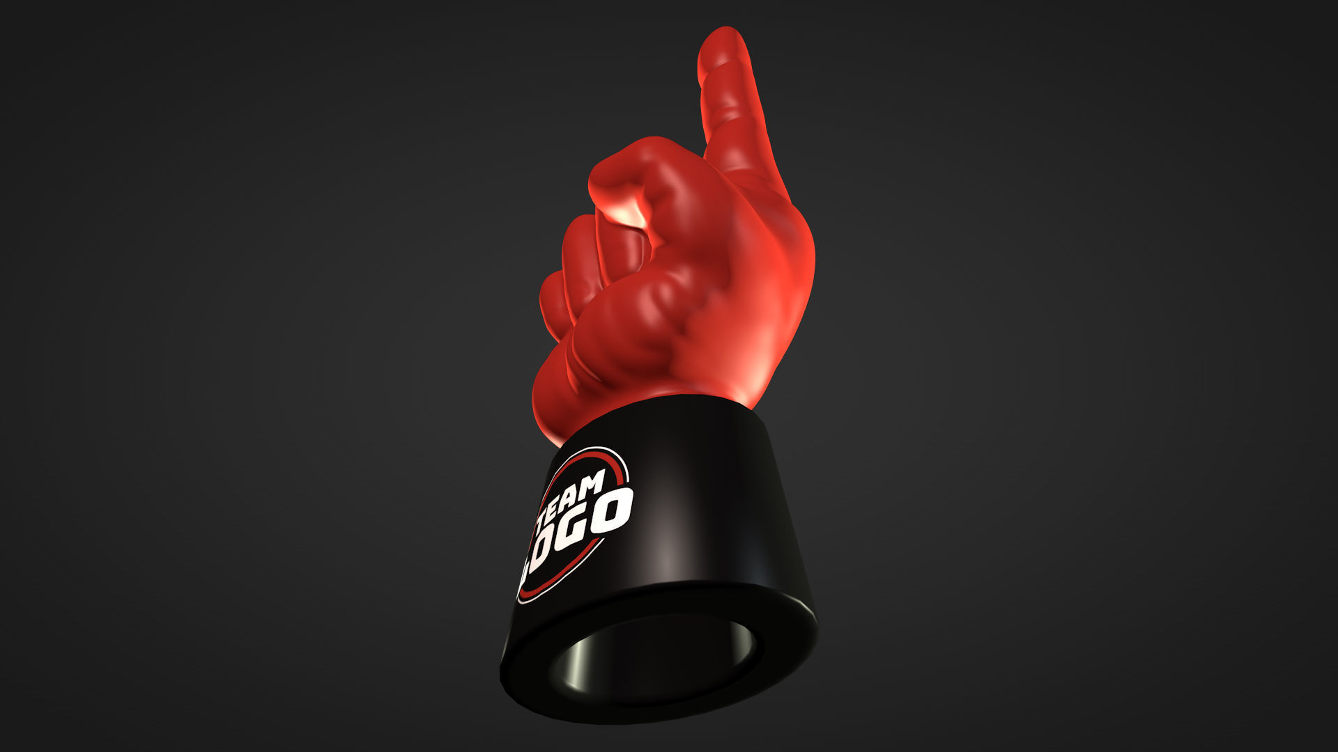 Foam Finger 3D model_28