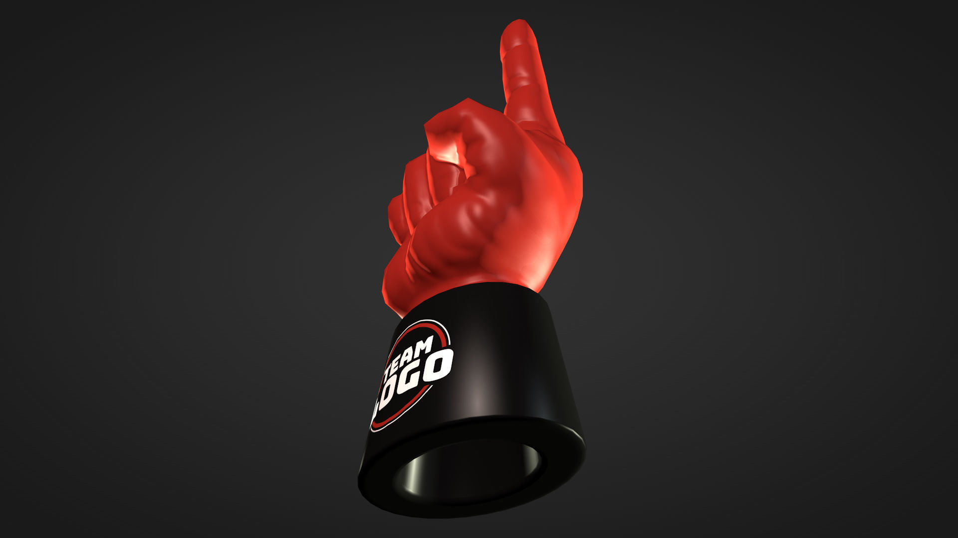 Foam Finger 3D model_30