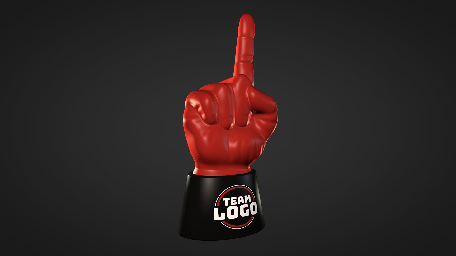 Foam Finger 3D model_4
