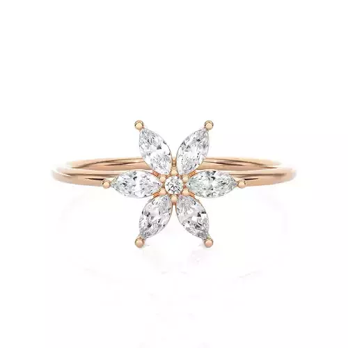 Light Minimalist Diamond Ring