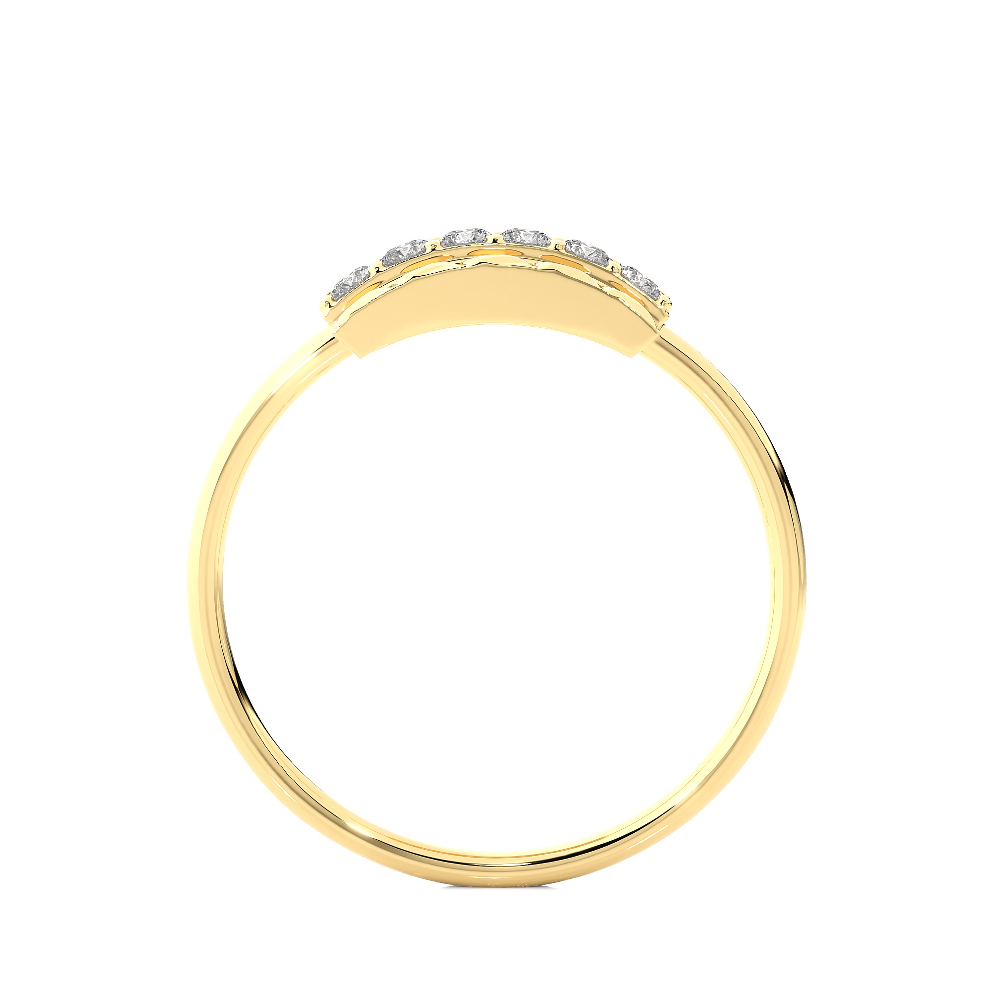 Light Minimalist Diamond Ring 3D print model_12