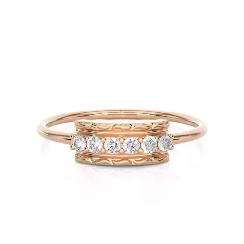 Light Minimalist Diamond Ring