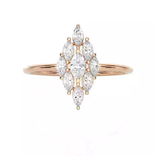 Light Minimalist Diamond Ring