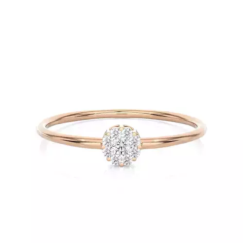 Light Minimalist Diamond Ring