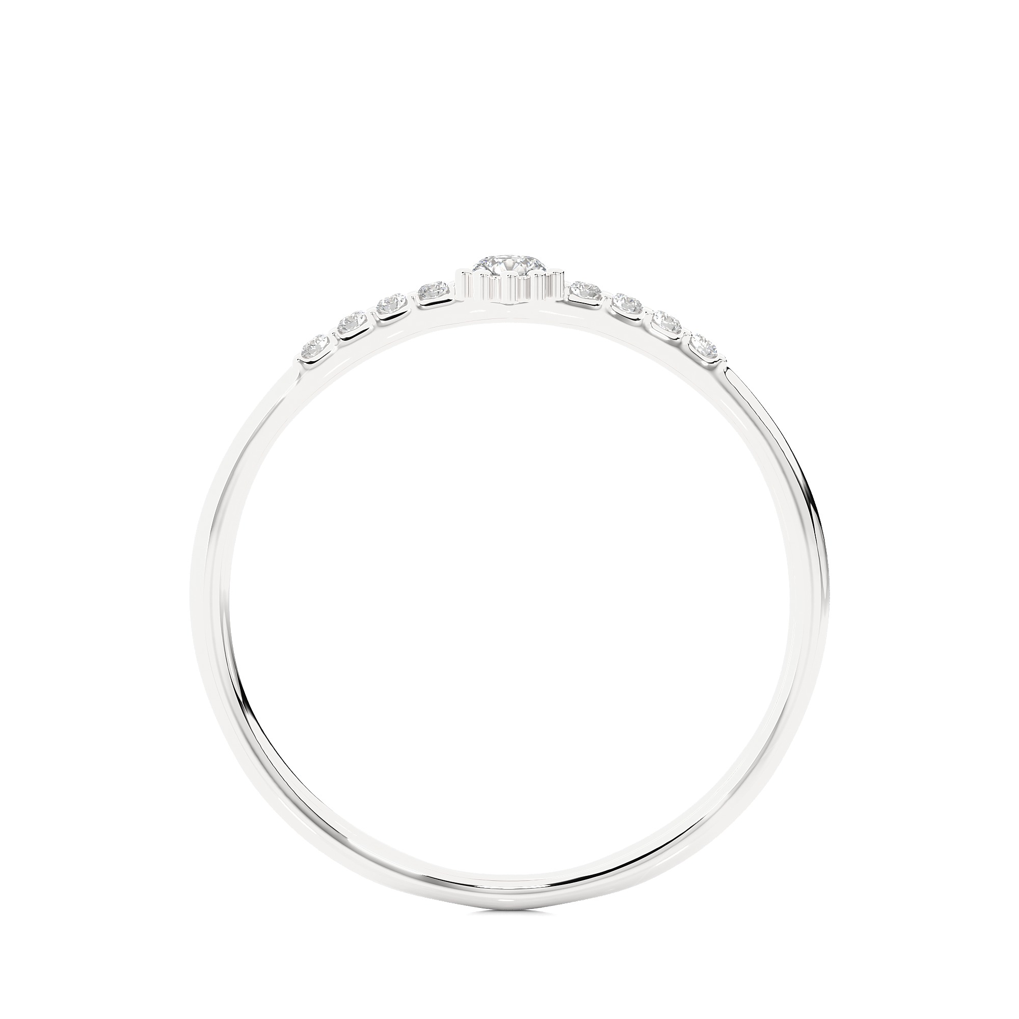 Light Minimalist Diamond Ring 3D print model_12