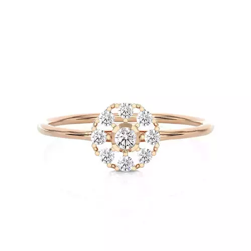 Light Minimalist Diamond Ring