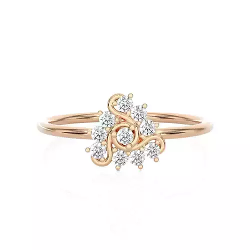 Light Minimalist Diamond Ring