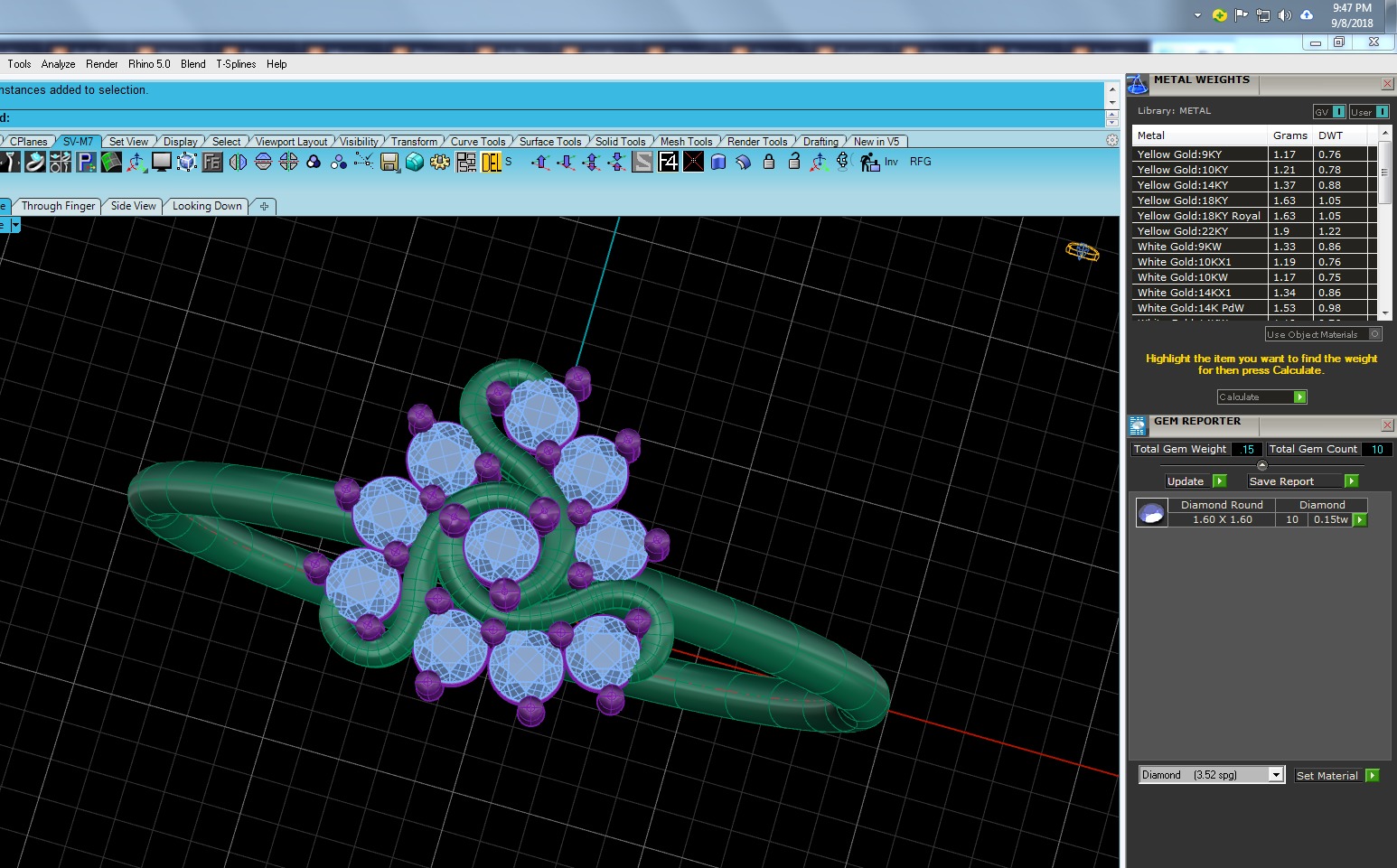 Light Minimalist Diamond Ring 3D print model_5
