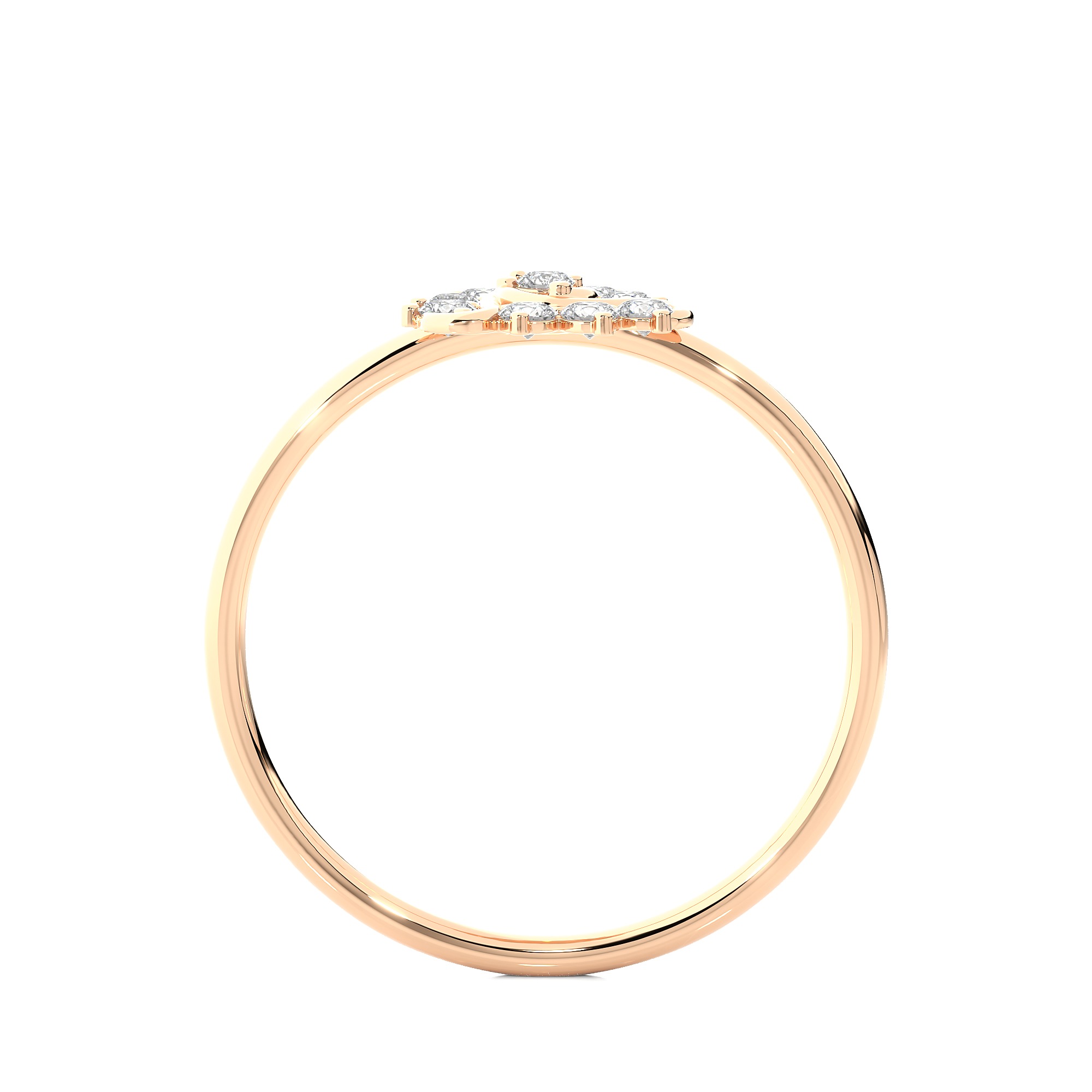 Light Minimalist Diamond Ring 3D print model_7