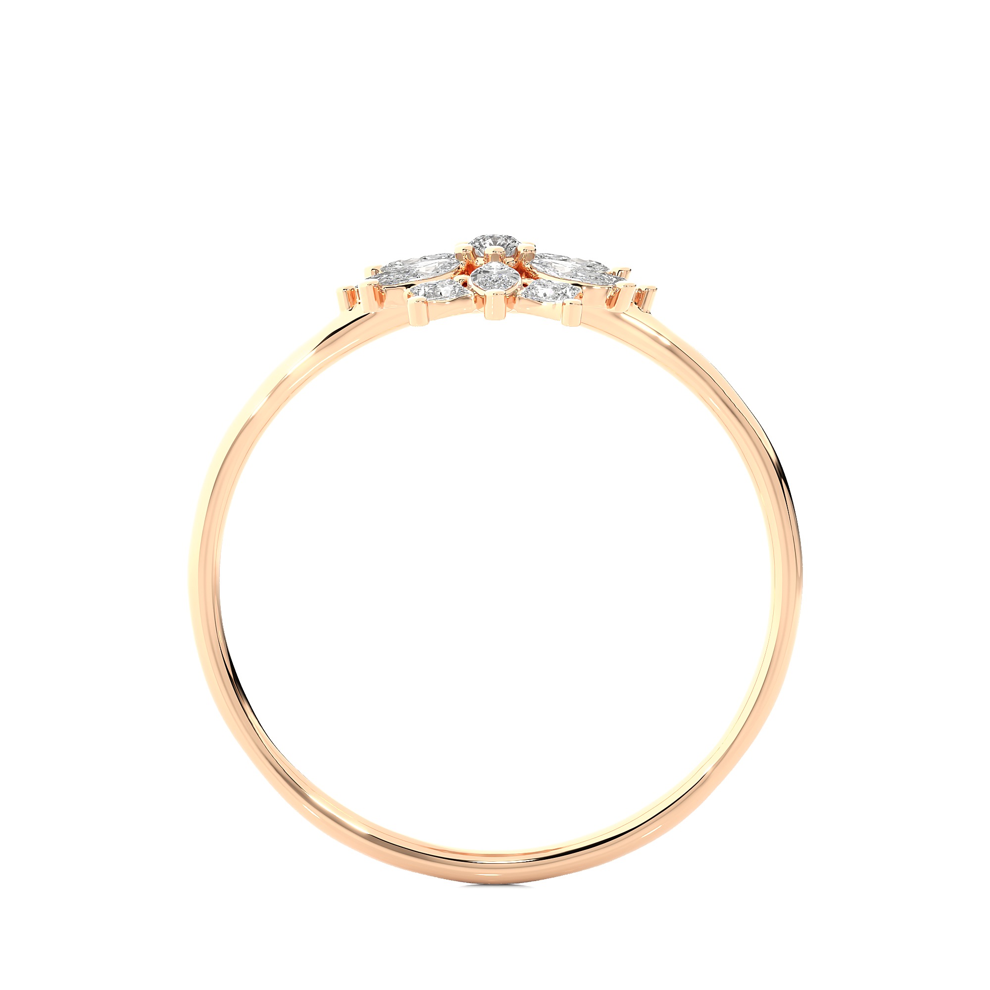 Light Minimalist Diamond Ring 3D print model_10