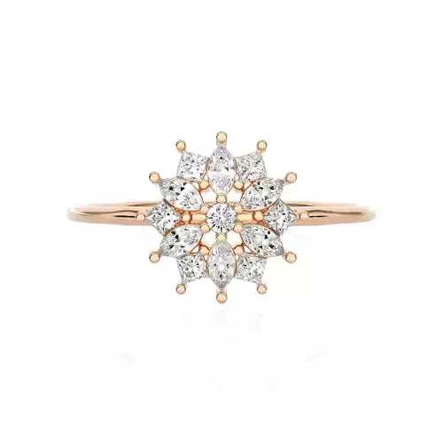 Light Minimalist Diamond Ring
