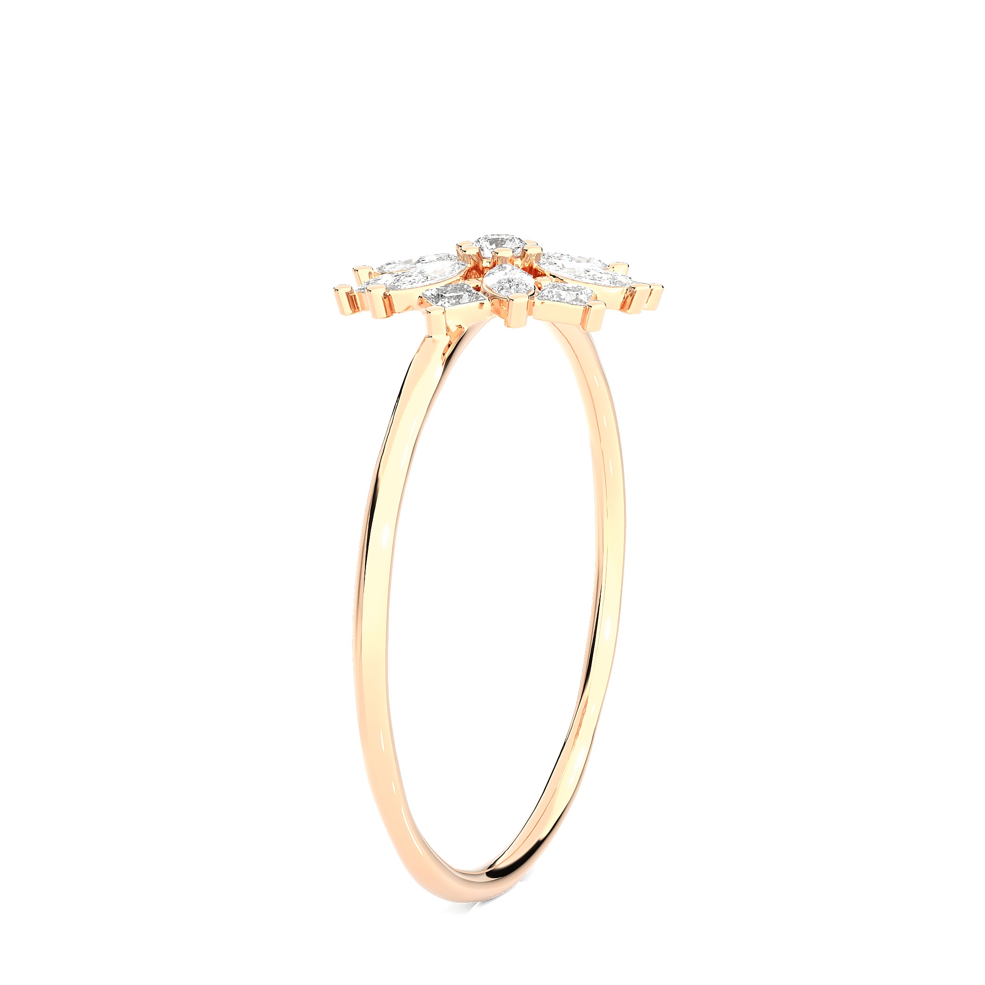 Light Minimalist Diamond Ring 3D print model_7