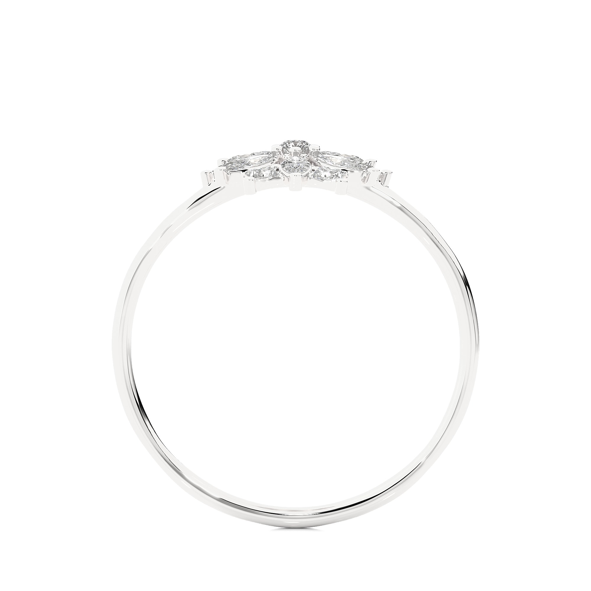 Light Minimalist Diamond Ring 3D print model_11