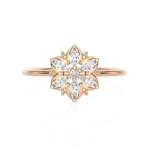 Light Minimalist Diamond Ring