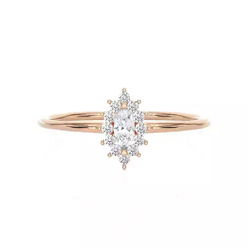 Light Minimalist Diamond Ring