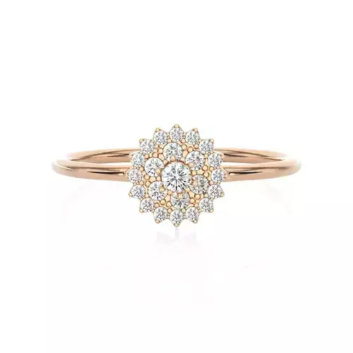 Light Minimalist Diamond Ring