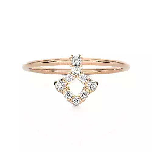 Light Minimalist Diamond Ring