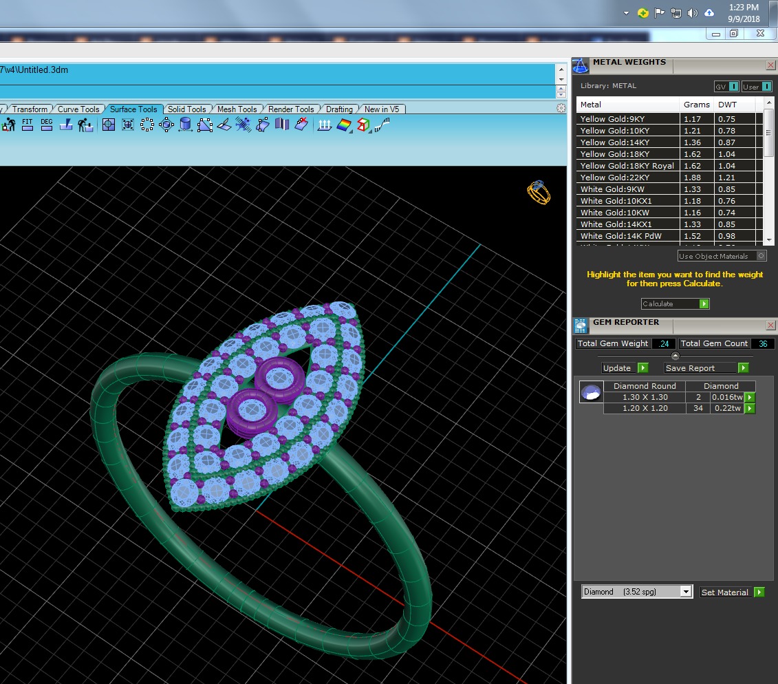 Light Minimalist Diamond Ring 3D print model_5