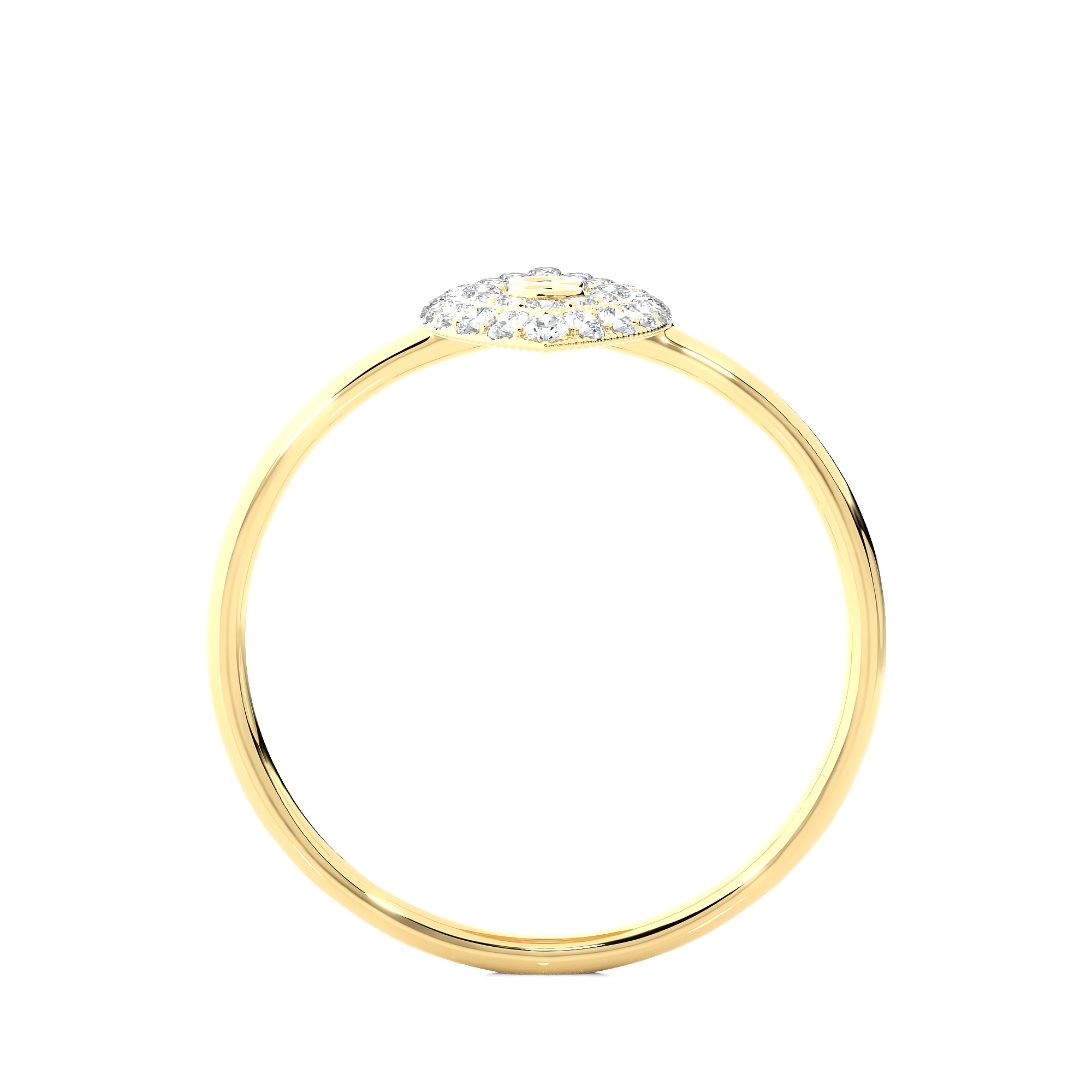 Light Minimalist Diamond Ring 3D print model_10