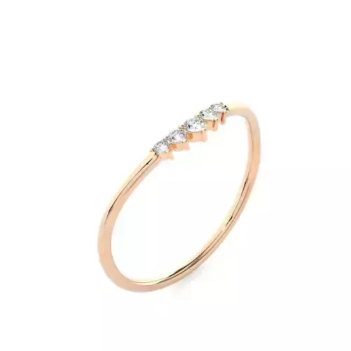 Light Minimalist Diamond Ring