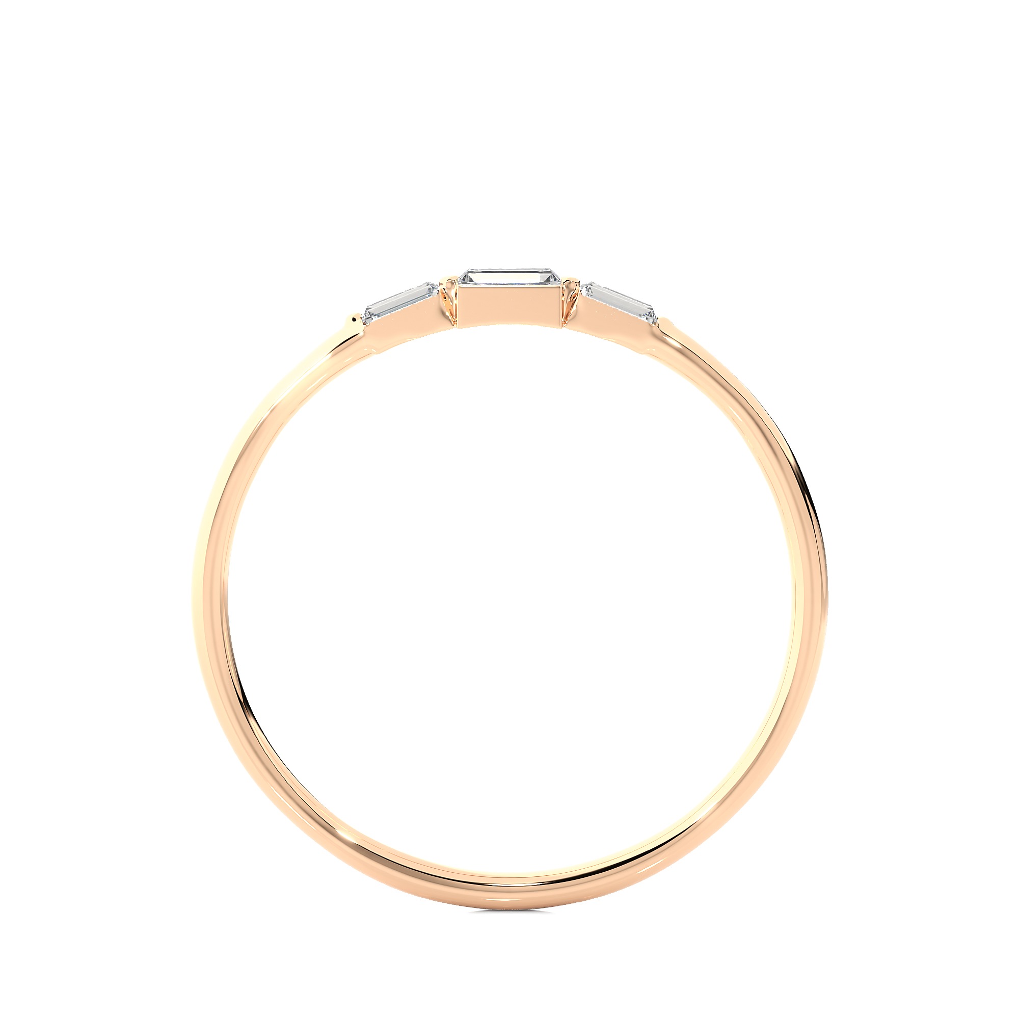 Light Minimalist Diamond Ring 3D print model_1